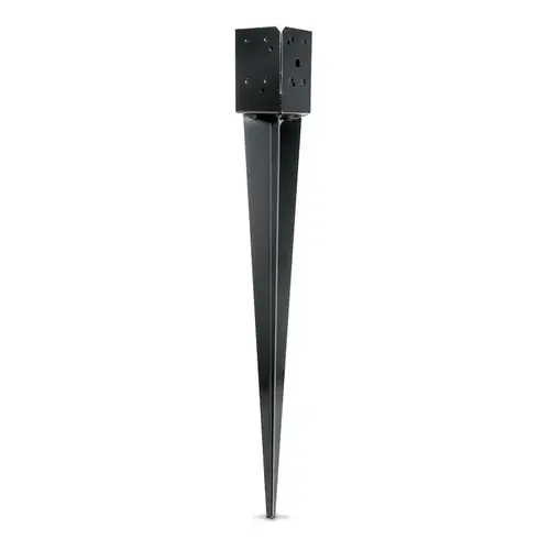 Post Spike E-Z Spike Steel Black 3-5/8" W X 34-7/8" L Black