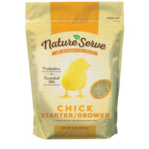 NatureServe 290015 101010 Chick Starter Grower Feed, Crumble, 10 lb Bag
