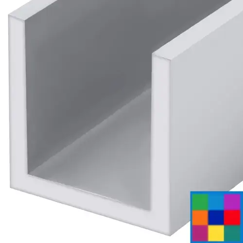 Custom Color Wet Glaze 1" Deep U-Channel Custom Length