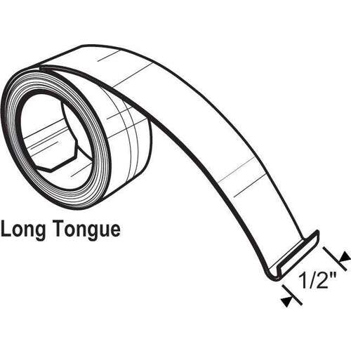 1/2in Hook Coil Spring 9.0LBS STAMPED JL LONG TONGUE