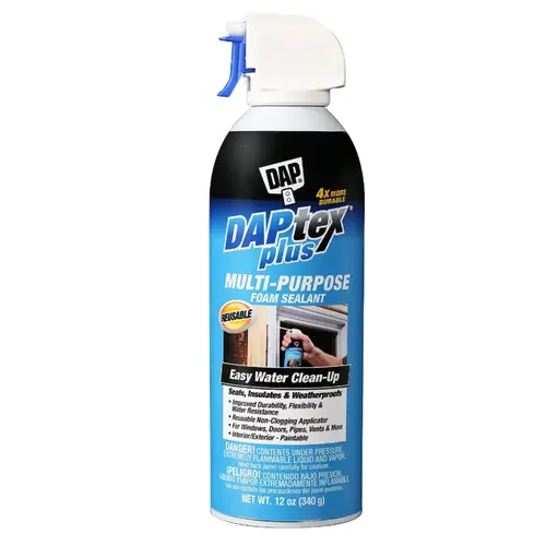 Foam Sealant, White, 12 oz Aerosol Can - pack of 12