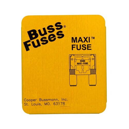 Bussmann BP/MAX-50-RP-XCP5 MAXI Automotive Fuse, Fast Blow Fuse, 32 VDC, 50 A, 1 kA Interrupt - pack of 5