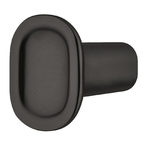 Knob, Zinc, Fossetta, H2325, Model H2325 matt black Black, matt