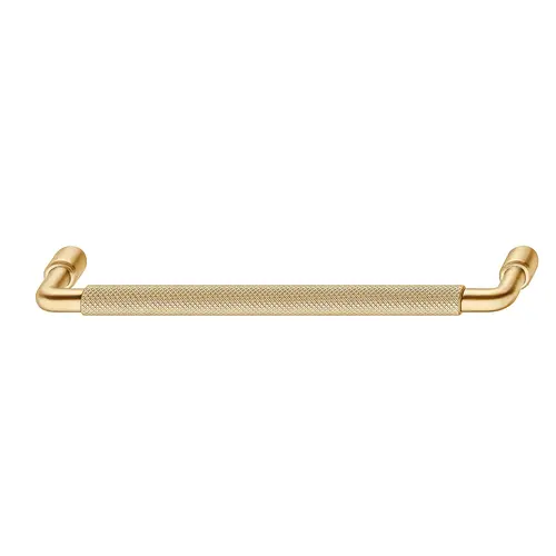 Furniture handle, Zinc 192 204 x 32 mm H2305 Collection, satin/brushed gold, 192 mm CTC Gold colored, brushed