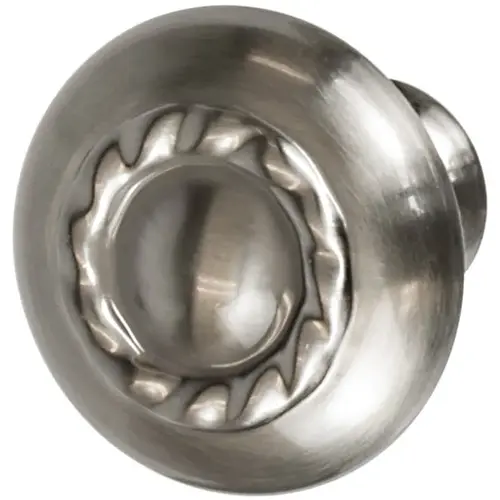 Knob, Inspirations, BP1585G10 Amerock Inspirations Collection, satin nickel Gray, nickel plated, matt