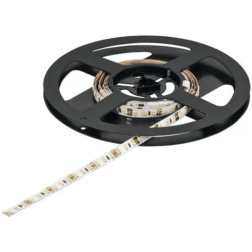 Flexible Strip Light, Hafele Loox5 LED 2065, 12 V, monochrome, (5/16") 8 mm 196 7/8" 102 lm/W 490 lm 5.00 m 120 LEDs/m, 4.8 W/m, Cool white 4000 K, (196 7/8") 5 m available length White