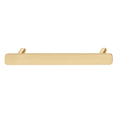 Furniture handle, Zinc 160 200 x 28 mm H2380 Collection, satin/brushed gold, 160 mm CTC Gold colored, brushed