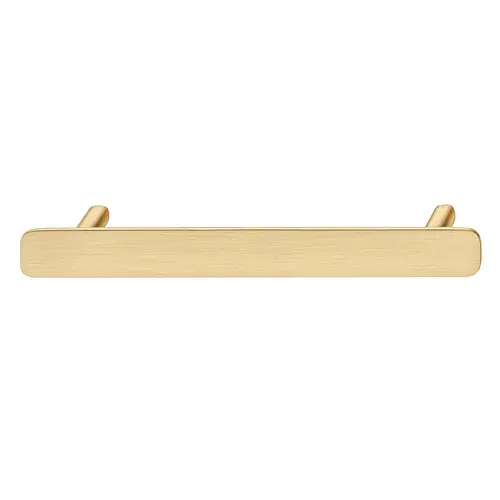 Furniture handle, Zinc 96 136 x 28 mm H2380 Collection, satin/brushed gold, 96 mm CTC Gold colored, brushed