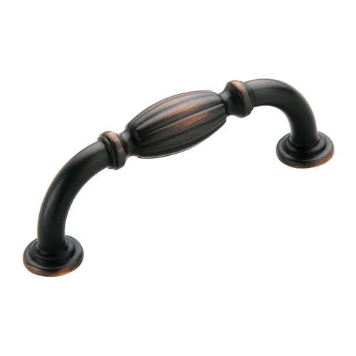 Handle, Zinc 76 92 x 32 mm Amerock Blythe Collection, oil-rubbed bronze, 76 CTC oil rubbed bronze