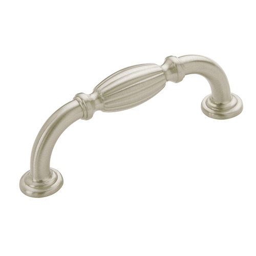 Handle, Zinc 76 92 x 32 mm Amerock Blythe Collection, satin nickel, 76 CTC nickel plated, satin-finish