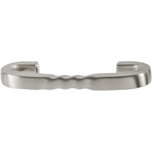 Handle, Zinc Amerock Inspirations Collection, satin nickel Black, nickel plated, satin-finish