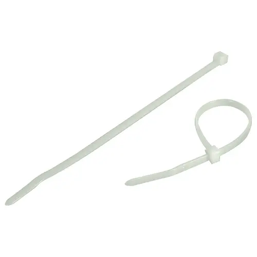 Zip Ties, Nylon, 5 1/2" White White