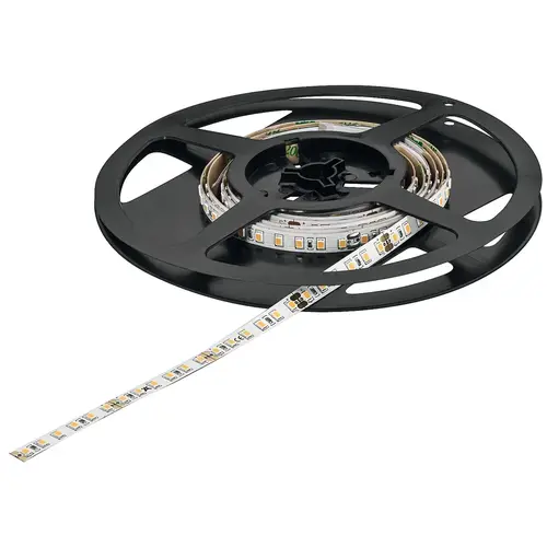 Flexible Strip Light, Hafele Loox5 LED 3042, 24 V, monochrome, (5/16") 8 mm 1968 1/2" 97 lm/W 465 lm 50.00 m 120 LEDs/m, 4.8 W/m, Warm white 3000 K, (1968 1/2") 50 m available length White