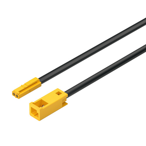 CL3R Extension Lead, Hafele Loox5 monochrome, 12 V, 18 AWG 118 1/8" 1 x socket, Loox5 2-pin 12 V 1 x plug, Loox 2-pin 12 V for In-wall leads; designed to be routed behind drywall, Length: (118 1/8") 3000 mm