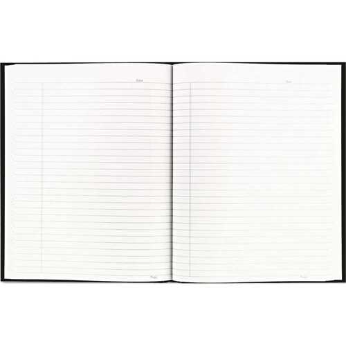 BUSINESS NOTEBOOK W/BLACK COVER, COLLEGE RULE, 9-1/4 X 7-1/4, 96 SHEETS/PAD