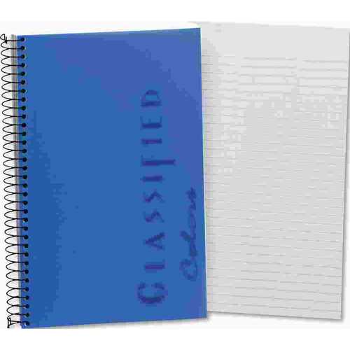 NOTEBOOK W/BLUE COVER, NARROW RULE, 5-1/2 X 8-1/2, WHITE, 100 SHEETS/PAD
