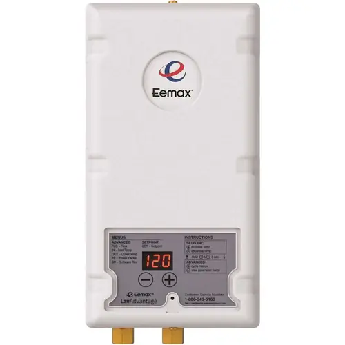 LavAdvantage 5.5 kW, 240 Volt Commercial Electric Tankless Water Heater, Thermostatic Gray