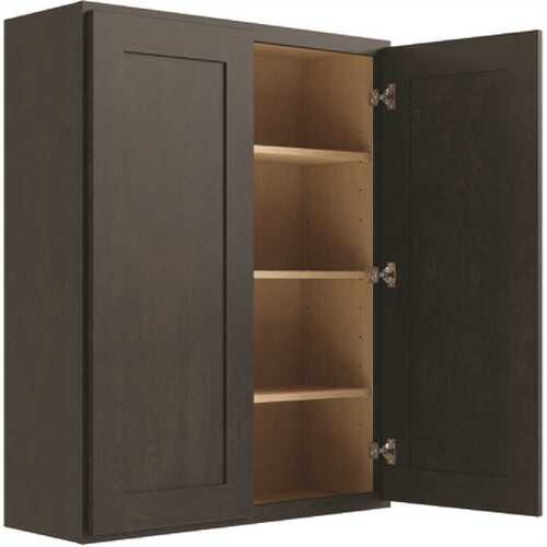 Cabinetry Luxor Smoky Grey Wall Cabinet 27w X 42h