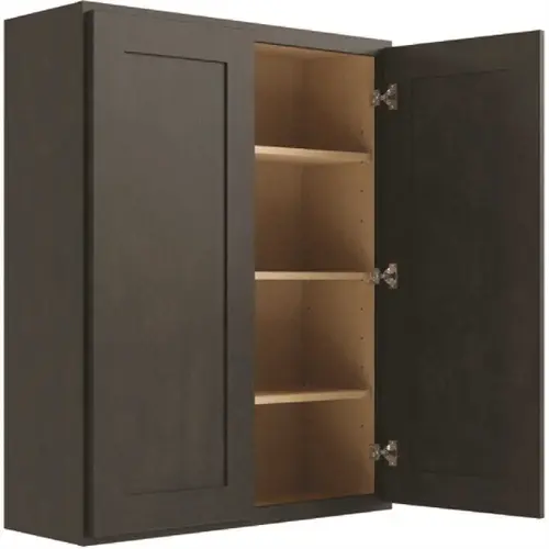 CNC CABINETRY L02-2742 Cabinetry Luxor Smoky Grey Wall Cabinet 27w X 42h