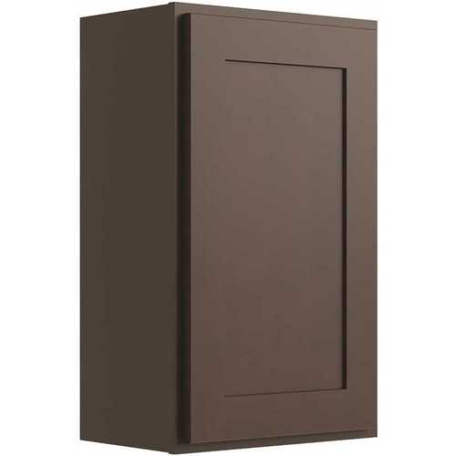 Cabinetry 9" W X 30" H 1 Door Wall Cabinet, Luxor Espresso