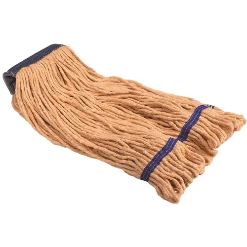 Medium 20oz Orange Blended Looped String Mop, 5 in. Headband