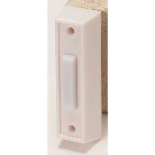 Newhouse Hardware BT3WL Lighted Door Chime Button - White