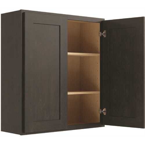 CNC CABINETRY L02-2736 Cabinetry Luxor Smoky Grey Wall Cabinet 27w X 36h