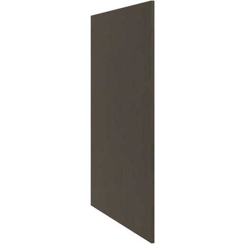 CNC CABINETRY L02-FS42 Cabinetry Luxor Smoky Grey Veneer Wall End Skin 23.5w X 42h
