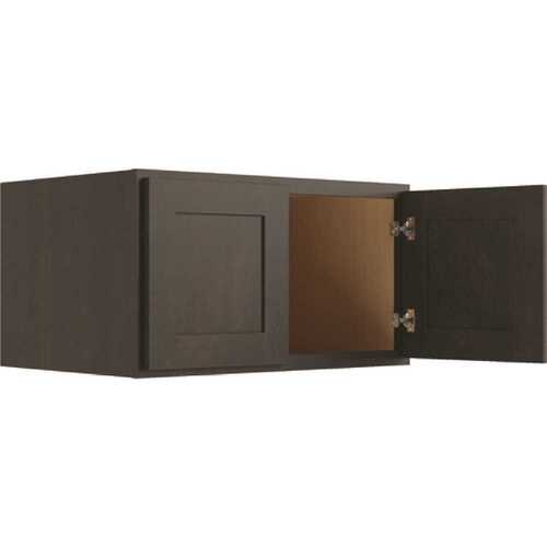 Cabinetry Luxor Smoky Grey Wall Cabinet, 24 Deep 33w X 18h