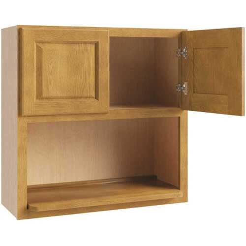 Cabinetry Country Oak Microwave Wall Cabinet 30w X 30h