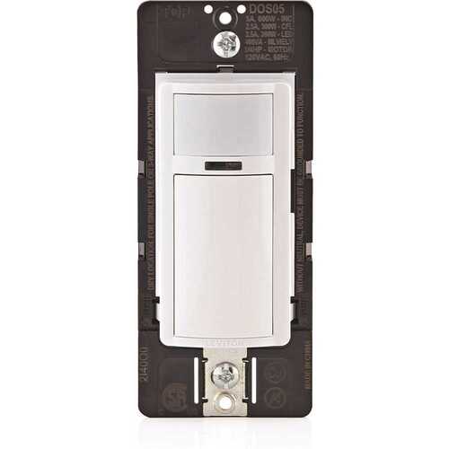 Leviton 002-DHS05-1LW Decora In-Wall Humidity Sensor For Bath Exhaust Fan Single Pole White