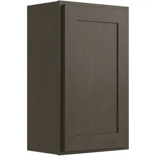 Cabinetry 21" W X 30" H 1 Door Wall Cabinet, Luxor Smoky Grey