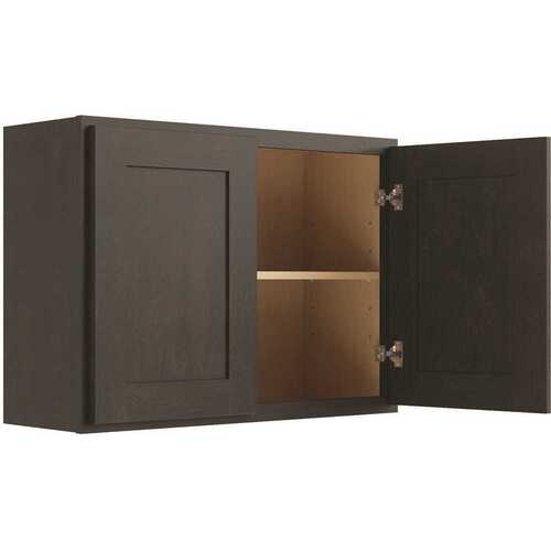 Cabinetry 30" W X 24" H Wall Cabinet, Luxor Smoky Grey