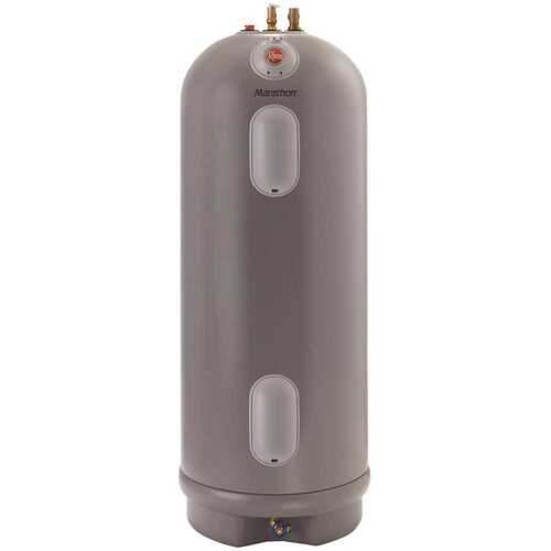 Rheem MR40245 Marathon 40 Gal. Tall 4500/4500-Watt Elements Non Metallic Lifetime Electric Tank Water Heater Gray