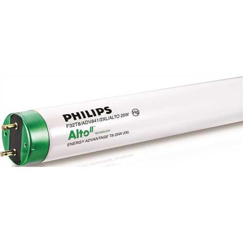 Philips 434035 Fluorescent Bulb,28 Watt,t8,4,100k,85 Cri,energy Saving