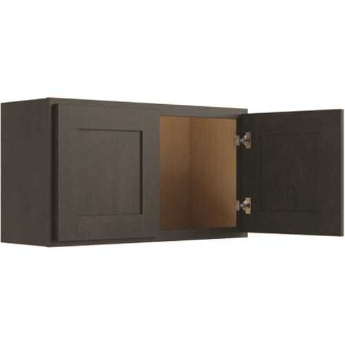 CNC CABINETRY L02-3318 Cabinetry Luxor Smoky Grey Wall Cabinet 33w X 18h