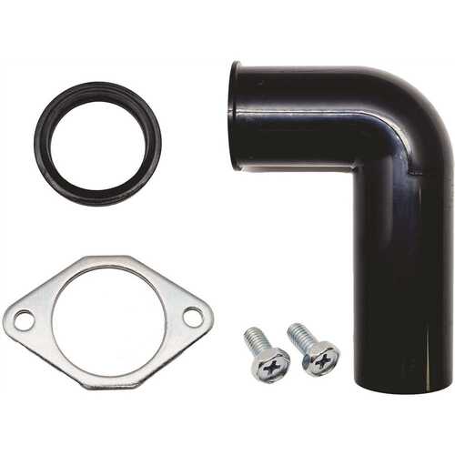 Generic Unbranded 22-MSELB-1 Garbage Disposal Drain Outlet Elbow Kit - Elbow, Gasket, 2 Screws