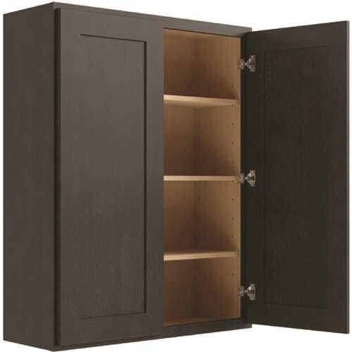 CNC CABINETRY L02-2442 Cabinetry Luxor Smoky Grey Wall Cabinet 24w X 42h