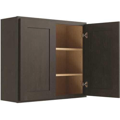 CNC CABINETRY L02-3024X15 Cabinetry Luxor Smoky Grey Wall Cabinet 15 Deep 30w X 24h