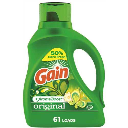 GAIN 3077209210 88 Oz. Plus Aromaboost Original Scent He Liquid Laundry Detergent
