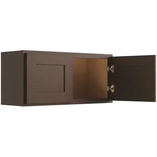 CNC CABINETRY L11-3612 Cabinetry 36" W X 12" H Wall Cabinet, Luxor Espresso