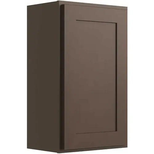 CNC CABINETRY L11-2130 Cabinetry 21" W X 30" H 1 Door Wall Cabinet, Luxor Espresso