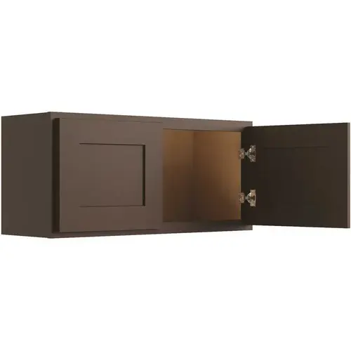 CNC CABINETRY L11-3312 Cabinetry 33" W X 12" H Wall Cabinet, Luxor Espresso