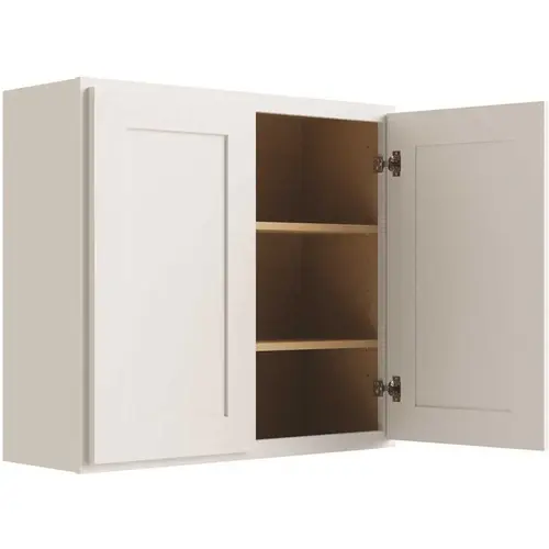 CNC CABINETRY L10-2430 Cabinetry 24" W X 30" H 2 Door Wall Cabinet, Luxor White