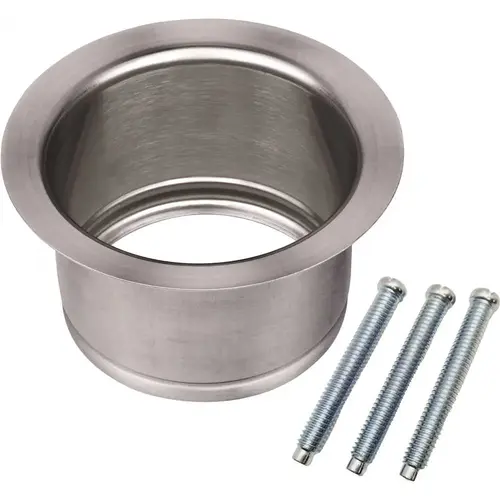 Extended Sink Flange for 3-Bolt Garbage Disposals, Includes 3 Screw