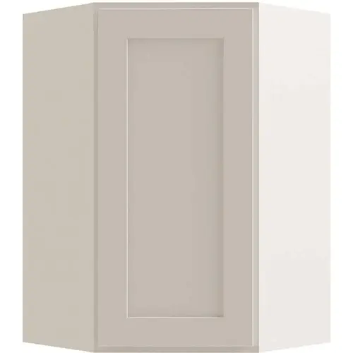 Cabinetry Luxor White Corner Wall Cabinet 23.875w X 36h