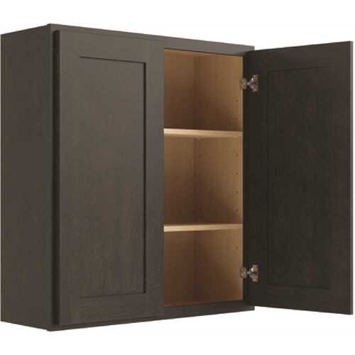 Cabinetry Luxor Smoky Grey Wall Cabinet 33w X 36h