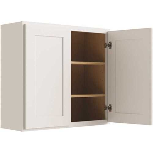 Cabinetry 27" W X 30" H 2 Door Wall Cabinet, Luxor White