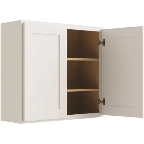 CNC CABINETRY L10-2730 Cabinetry 27" W X 30" H 2 Door Wall Cabinet, Luxor White
