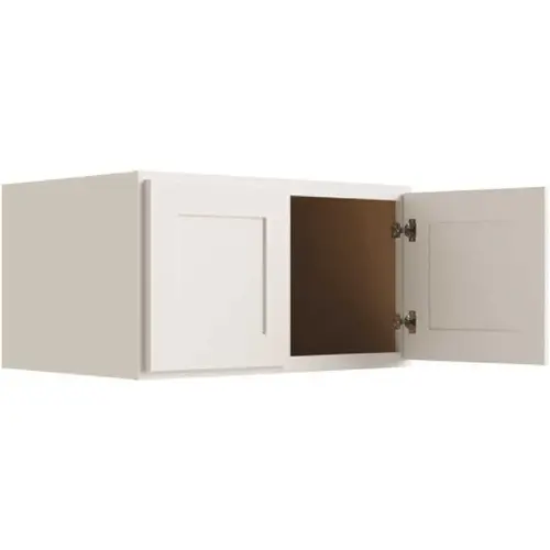 Cabinetry Luxor White Wall Cabinet, 24 Deep 30w X 15h